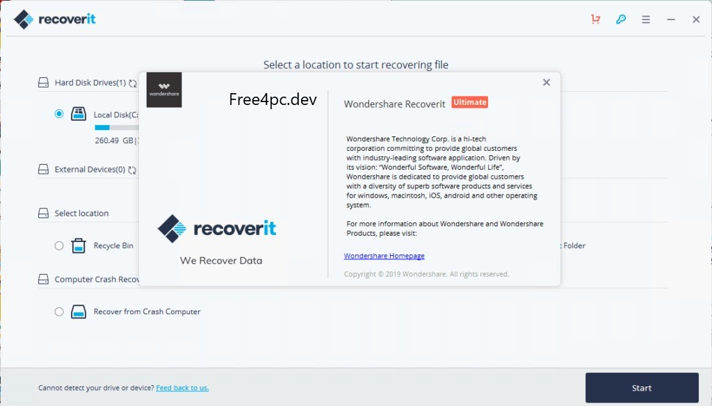 Wondershare Recoverit Crack 12.2.3 Free Download