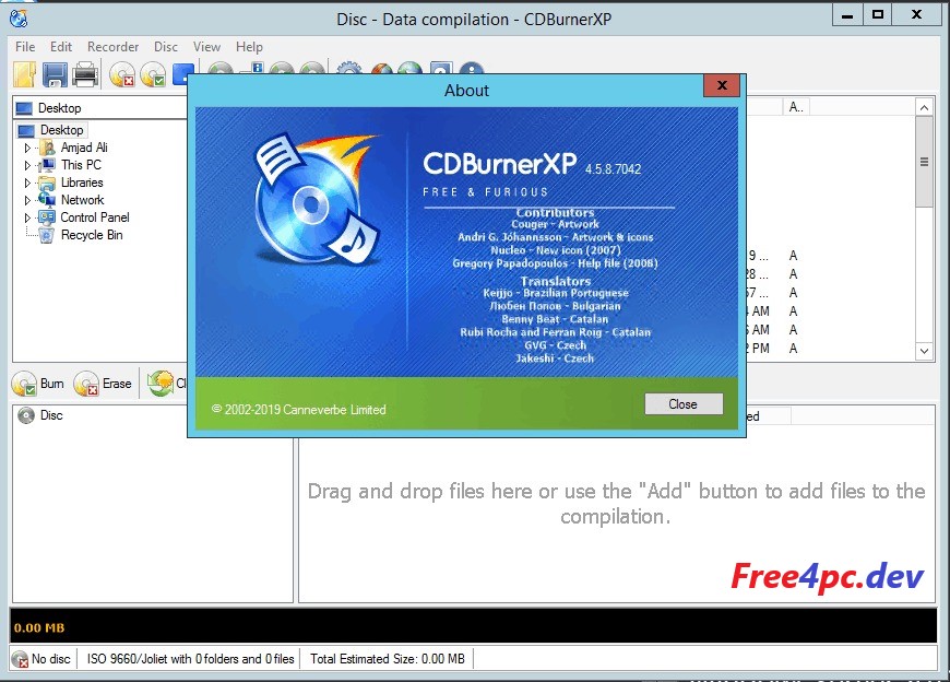 CDBurnerXP 4.5.8 Buid 7128 Crack + Portable [Multilingual]