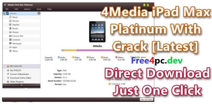 4Media iPad Max Platinum 5.7.40 Crack With Serial Key [Multilingual]